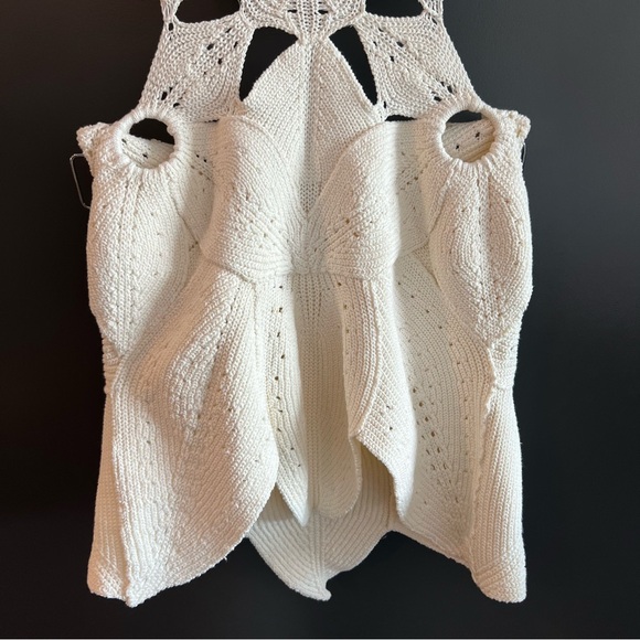 Cult Gaia Floreana Knit Mini Dress in Off White Size Small - Picture 5 of 13